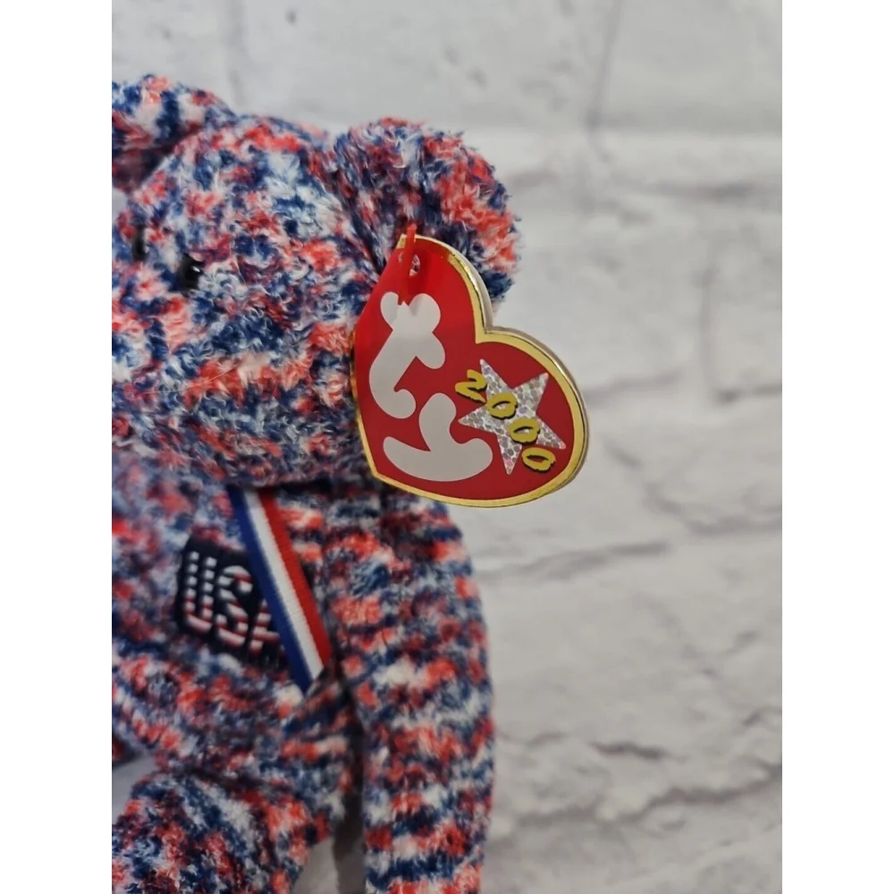 TY Beanie Baby USA America Bear Retired